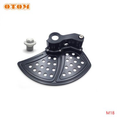 Black Motorcycle M18 Front Brake Disc Guard Cover For HENGJIAN Pit Dirt Bikes