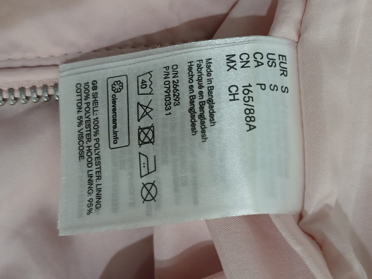 その他 M m Divided (H&M) Rose Sm Lightweight Lined Full Zip Jacket | eBay