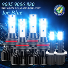 For GMC Yukon XL 1500 2500 2000-2006 LED Headlight High/Low Fog Light Bulbs Kit