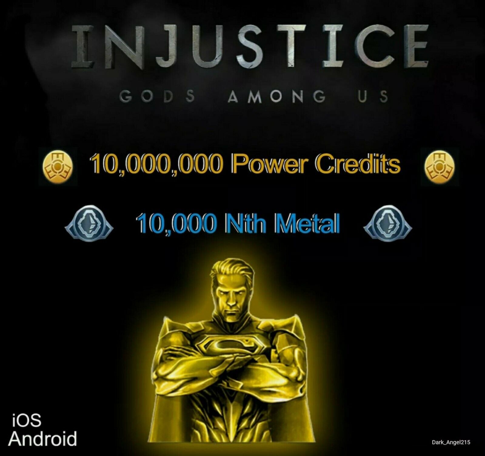 Injustice Gods Among Us hack and cheats for ios and android