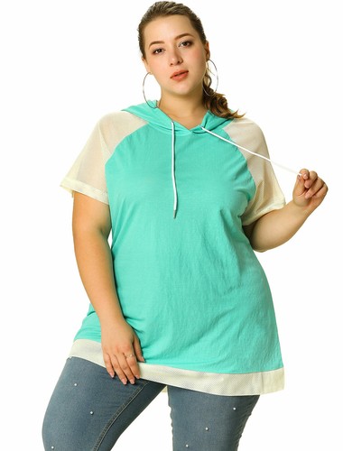 Women's Plus Size Hoodies Raglan Short 