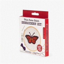 Butterfly Bliss Cross Stitch Kit - DIY Embroidery Set with Pattern Instructions,