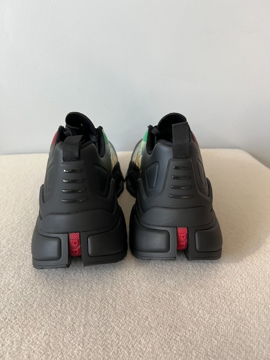 Prada Collision Cross Low Sneakers - Size US 10.5 - Black  display picture 3