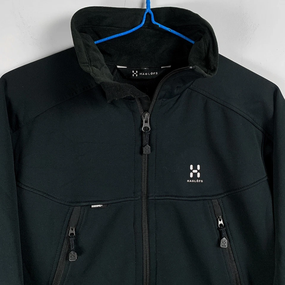 Chaqueta softshell Haglofs Windstopper para hombre negra talla pequeña Foto 3 de 4