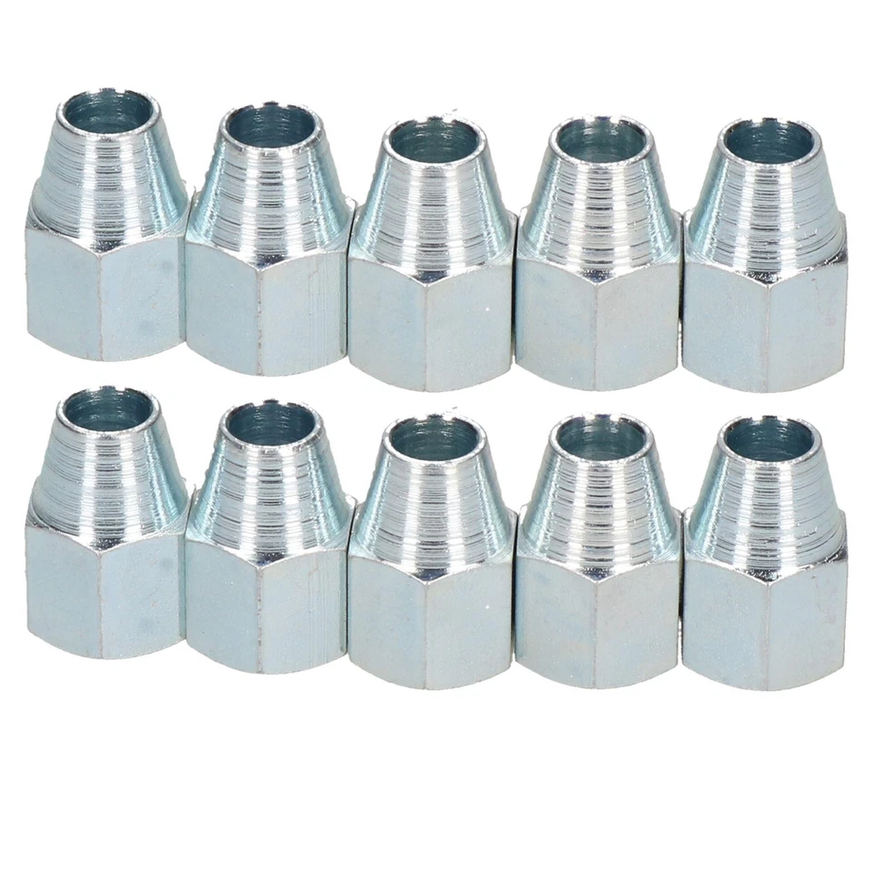 AB TOOLS Female Brake Pipe Union Fittings Fixings for Copper Nickel Pipes 1/4 - 1/2 Pipe