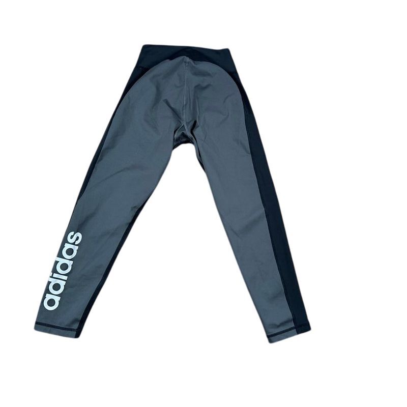 Adidas Aeroready High-Waist Performance Leggings with Logo Detail gray/black thumbnail 4