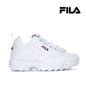 fila disruptor kids white