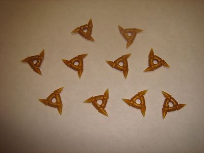 10 Lego Ninjago GOLD SHURIKEN Star Weapon for Ninja Zane