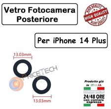 PER IPHONE 14 PLUS LENTE VETRI VETRINI FOTOCAMERA CAMERA POSTERIORE