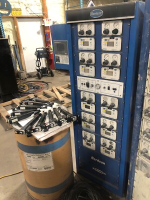 Nordson Sure Coat 10-Gun Automatic Powder Coating System w/ Triggering System