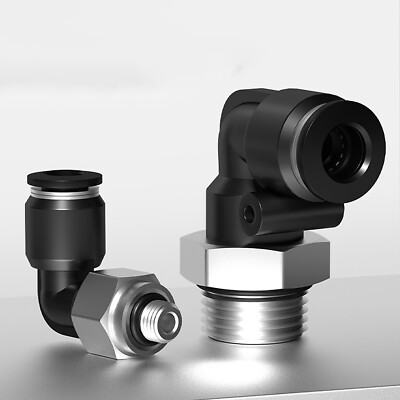 Bspp Swivel Elbow Push Fit Bspp Parallel Threads Metric Push in Fittings