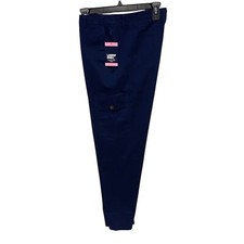 Lands' End Women's Cargo Chino Navy Blue Pant Size 8 NWT