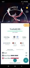 Pokemon Shiny Yveltal LV50 Unlock 3moves - TRA'DE GO - Read Description