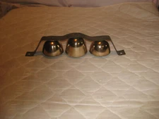 Sleigh Bells - Antique Country Store Door Bells (3 bells) on Mounting Bracket