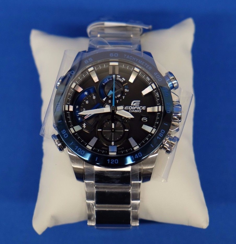 Casio Edifice Eqb-800db-1ajf Race Lap Chronograph Smartphone Link