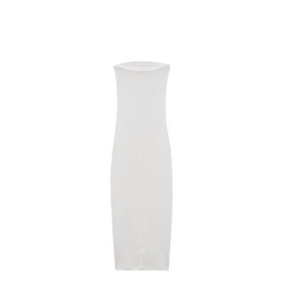 ZARA LONG DRESS WITH CUT OUT DETAIL White SIZE M | 5584/173