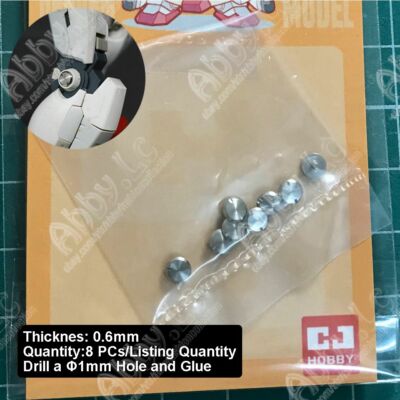 for MG 1/100 FM PG 1/60 8x Metal Armor Joint Φ4mm Duo Slotted Screws Detail Part