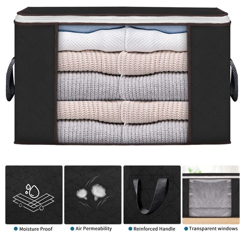 Large Anti Dust Clothes Storage Bag Quilt Blanket Storage Sort Home Organizer US - Bild 1 von 43