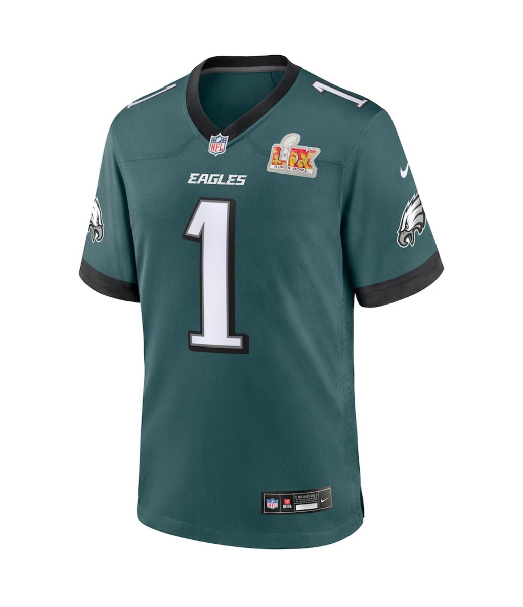 Nike Jalen Hurts Midnight Green Philadelphia Eagles Super Bowl LIX