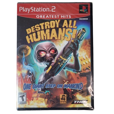 Destroy All Humans! PS2 Greatest Hits   Brand New Factory Sealed Game
