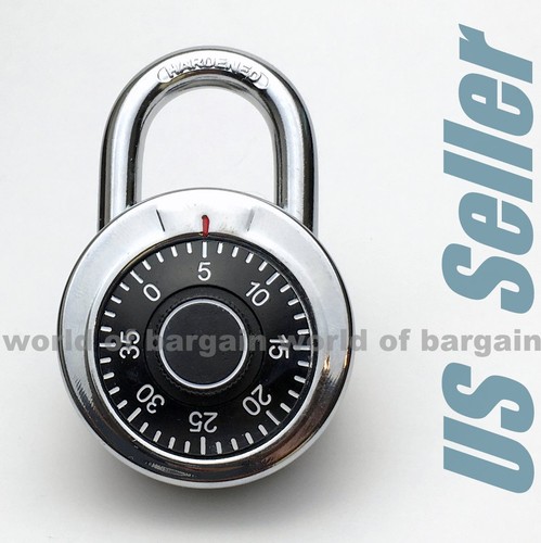Combination PADLOCK School Locker Keyless Lock Code Number Dial Gym Bike T051 - Picture 2 of 3