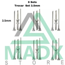 HRT Trocar 3.5 mm Hormone Replacement Pellet Insertion Trocars 6 Sets