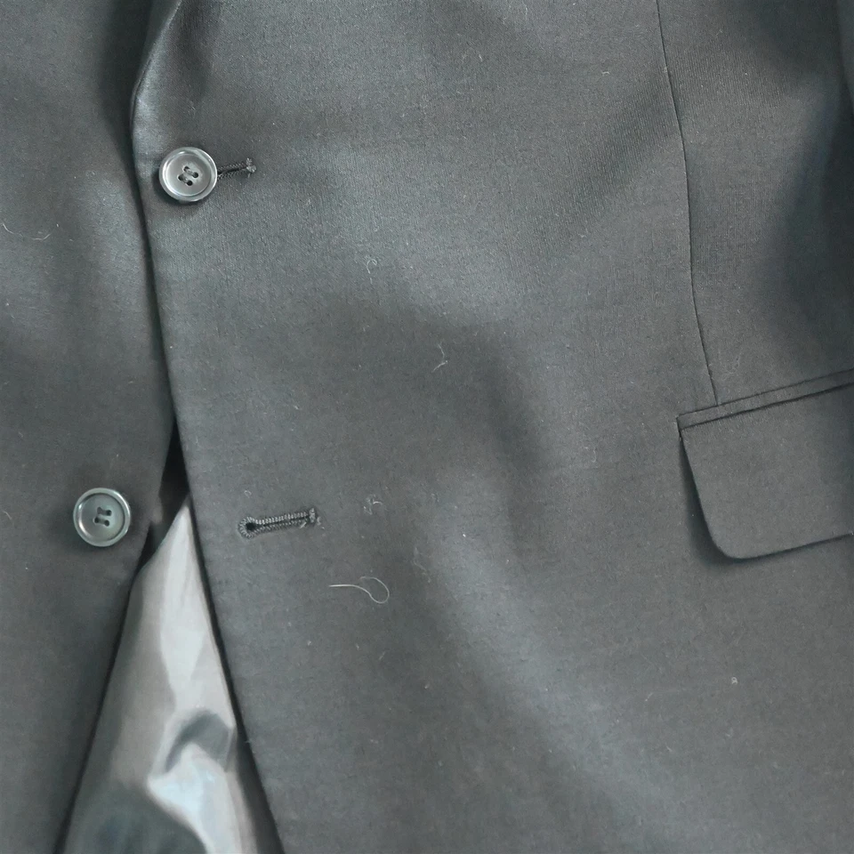 Jean-Paul Germain 48L Negro Hombre Blazer Traje Chaqueta Abrigo Deportivo Foto 3 de 4