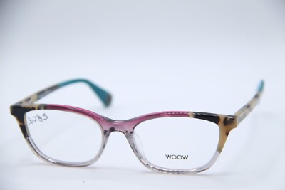 NEW WOOW OPTICAL MARRY ME 1 COL 9102 PINK CLEAR AUTHENTIC FRAME EYEGLASSES 52-17