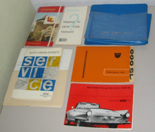 Bordmappe Betriebsanleitung Auto Union 1000 SP  Roadster Coupe Scheckheft 1964