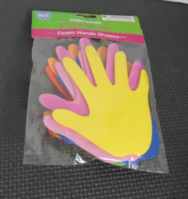 Krafters Korner Foam Hands Shapes 8PK NEW