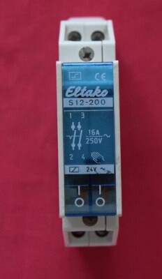 ELTAKO S12-200 Schaltrelais, Stromstoßschalter 16A, 250V, 24V AC