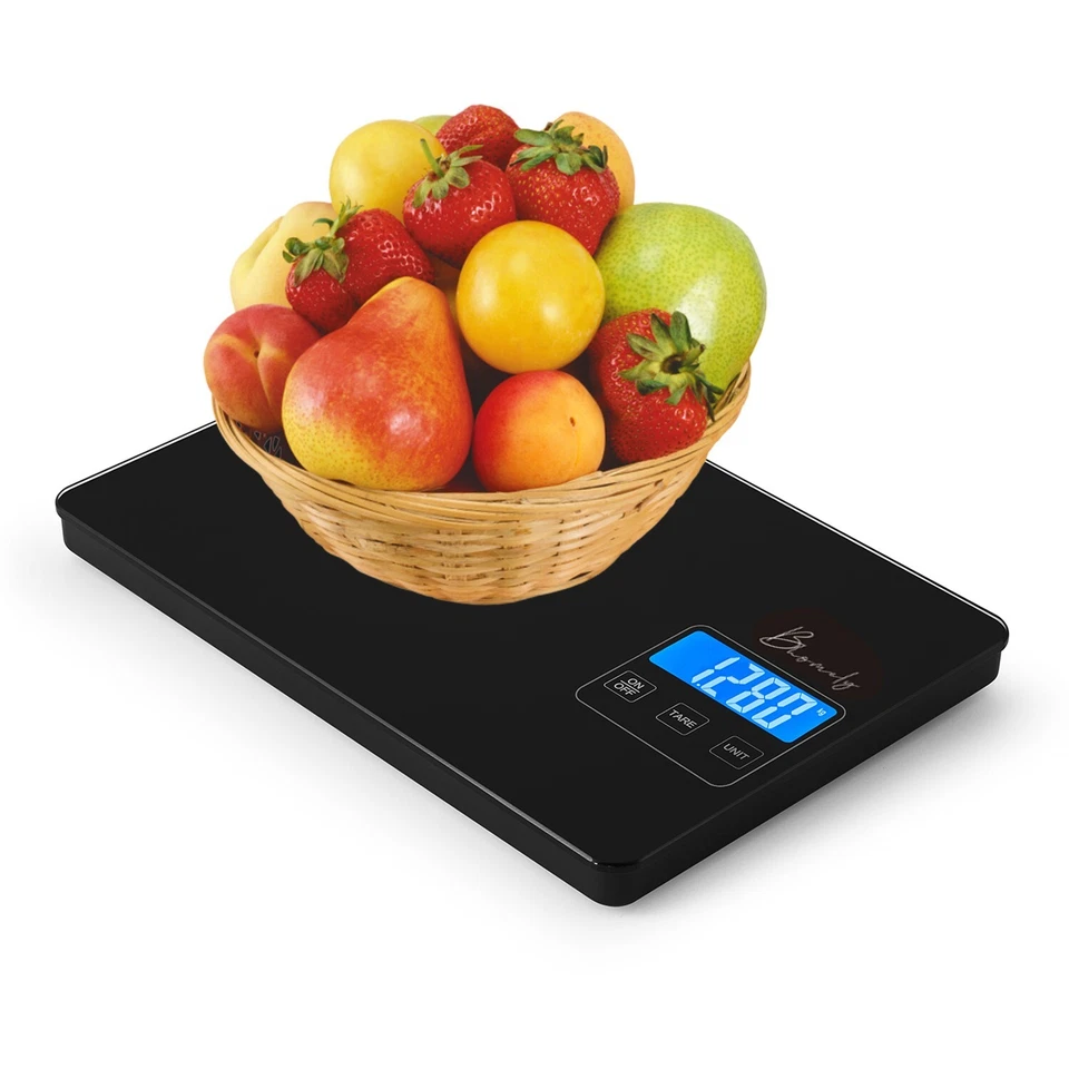 Bhomely Digital Kitchen Scales, 15kg (34lb) Electronic Food Weighing for Cooking - Image 2 of 4