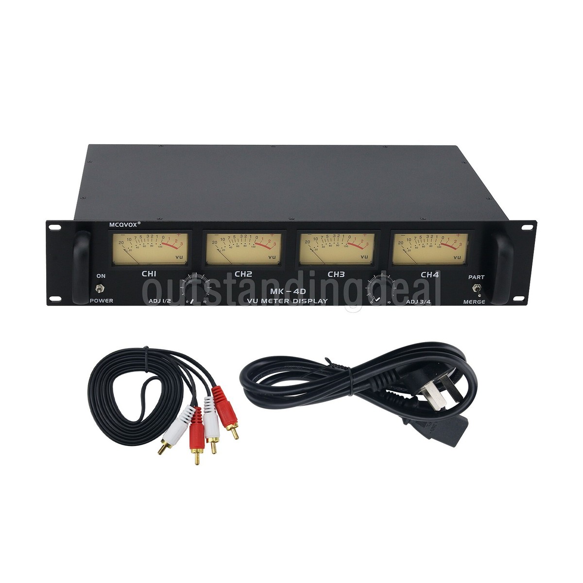 MP462AMONITOR UNIT WITH VU ［CURRENT］ MK-4A 2U 4 VU Meter Display Audio VU Meter Level Meter for Audio