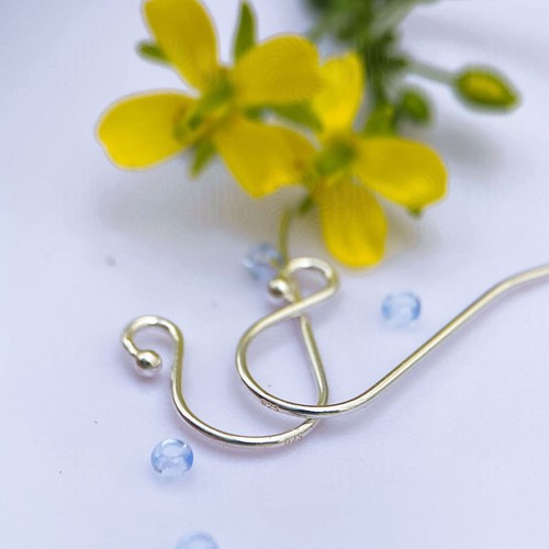 925 Sterling Silver Earwires with Ball Earring Hooks Findings Jewellery Making - Picture 5 of 10