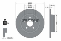 2X Textar 92326403 Bremsscheibe FüR Ford