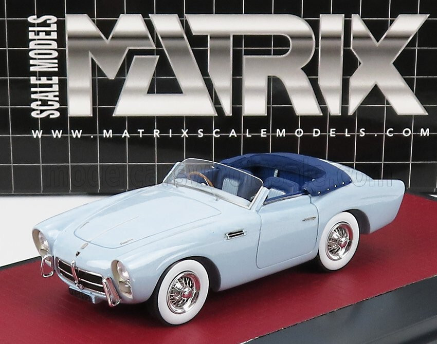 Miniature Matrix Pegaso Z-102 Série II Cabriolet Saoutchik 1954 – Échelle 1/43, Bleu, Résine