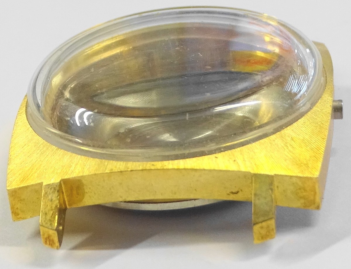 Boîtier Vide Montre LIP R184 Plaqué Or – Stock Des Années 1970