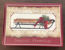 Hollyville 34 Seasons’s Greetings Greeting Cards and Envelopes in Box (7580)