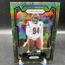 Daron Payne Forest Camo /15 2023 Panini Prizm #295 Washington Commanders