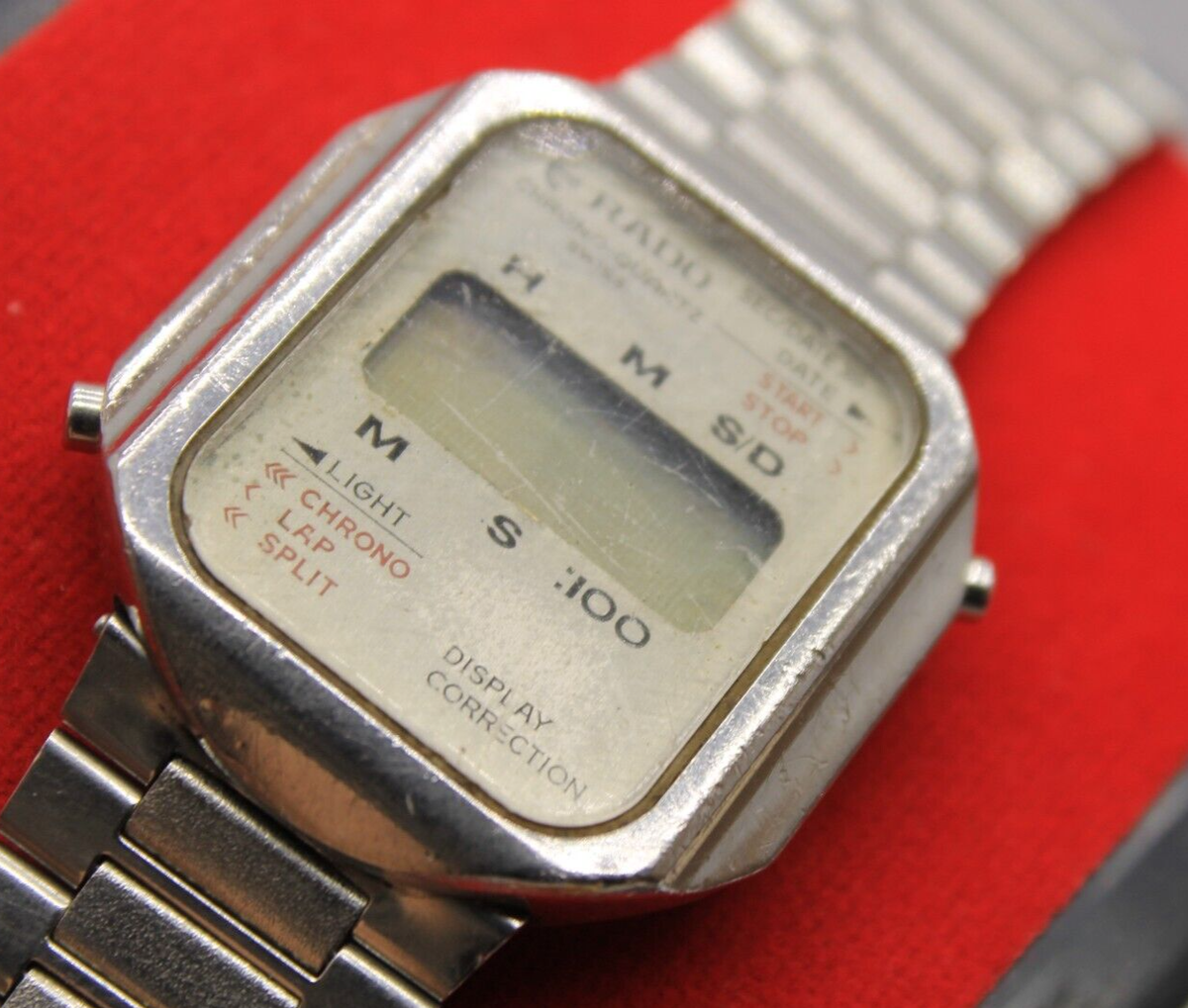 VINTAGE RADO DIGITAL QUARTZ CHRONO SWISS MADE MEN'S WATCH FOR