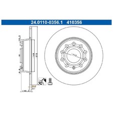 2x Bremsscheibe hinten für VW Touran 1T1 1T3 5T1 | 26222414