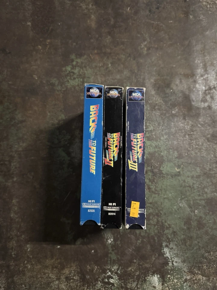 Back to the Future I, II, III Trilogy 1 2 3 Michael J. Fox- 3 VHS Lot Set Tested Foto 2 de 4