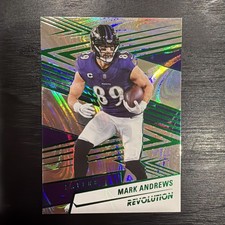 2025 Panini Revolution Mark Andrews Green Swirl 114/199 Ravens 