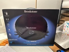 Brookstone 3-in-1 Smart Robotic Floor Cleaner- Hard Surfaces- NEW SEALED