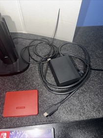 Nintendo Switch HAC-001 (-01) Neon Red & Blue 1 Game + extras Bundle Tested