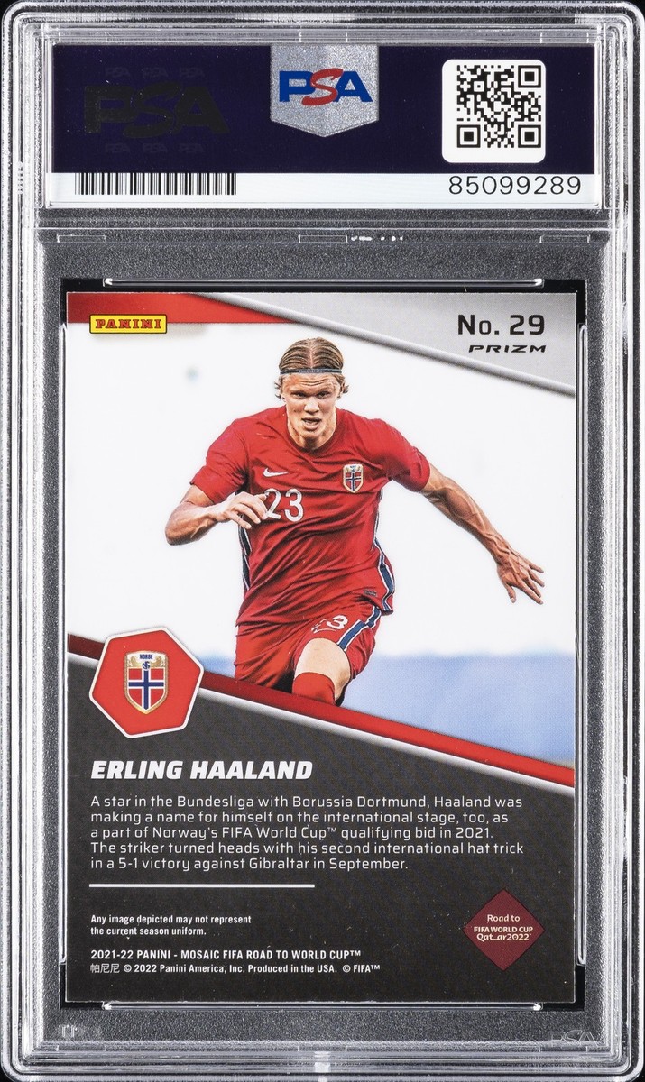 ERLING HAALAND SIGNED AUTOGRAPHED TRADING CARD PSA DNA AUTO GRADE