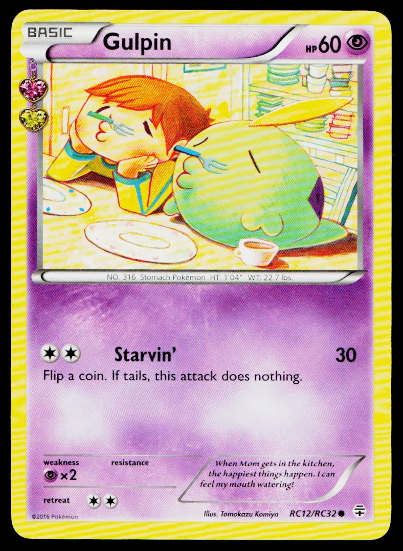 Gulpin RC12/RC32 Common Generations Pokemon Near Mint
