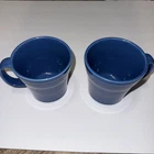 Fiestaware D Handle Coffee Mug blue Fiesta HLC USA  Contemporary Round