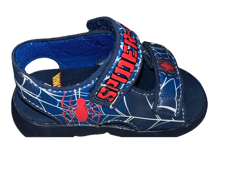 Boys Open-Toe Sandals Marvel Spider-Man Hook&Loop Closure Toddler Size 6 - Image 4 of 4