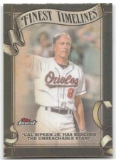 Cal Ripken Jr. 2025 Finest Finest Timelines Baltimore Orioles